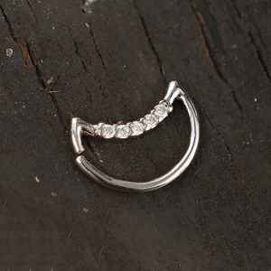 Steel Piercing Seamless Rings XG 012X CZ